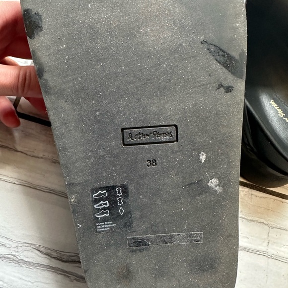 Leather Platform Slides - Picture 3 of 6